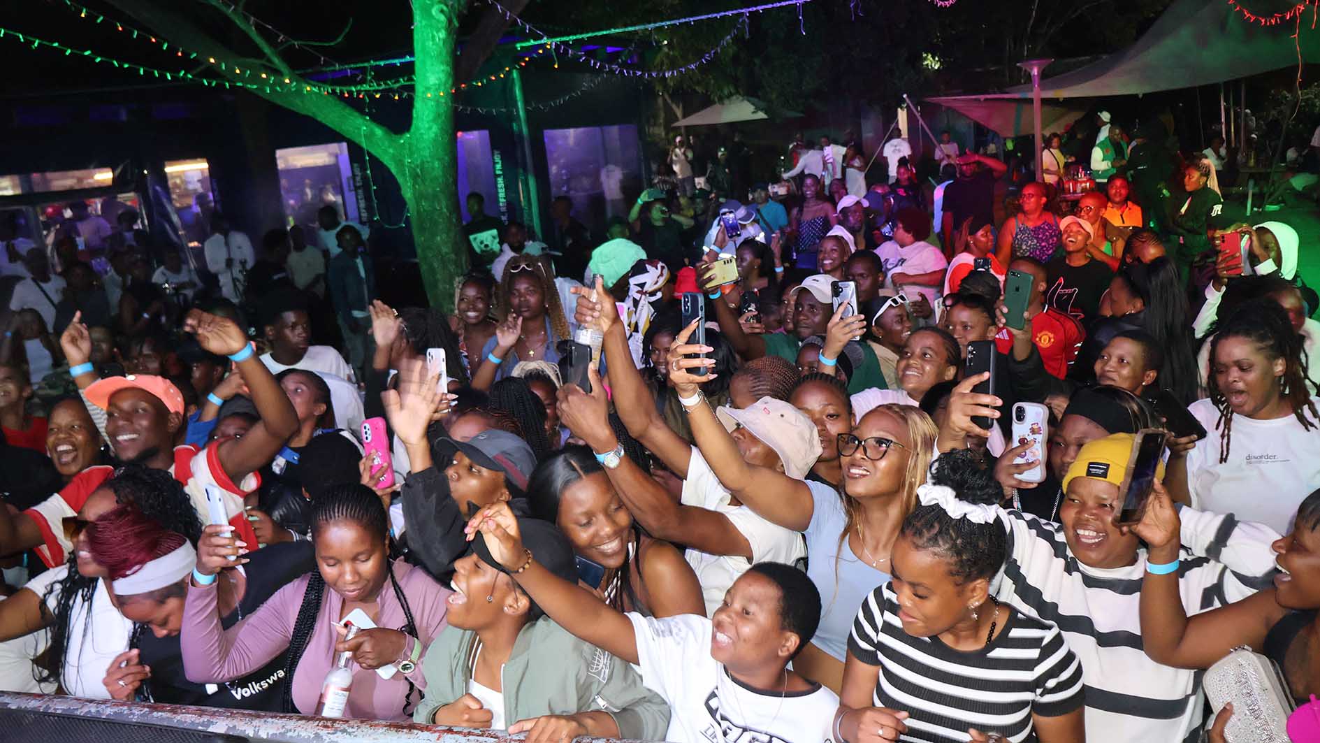 A section of pratons enjoying themselves during the show.